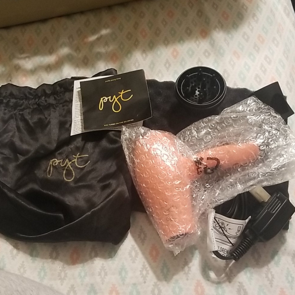 PYT mini turbo hair dryer